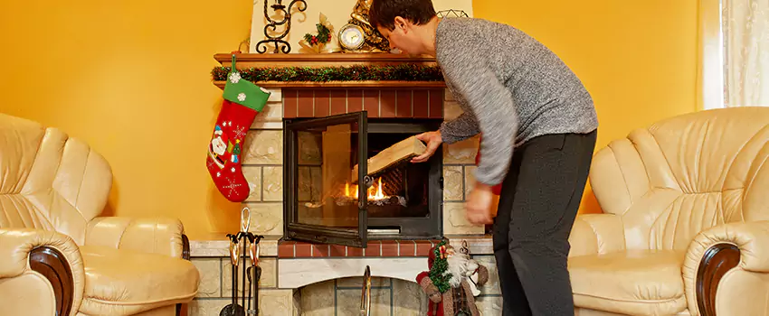 Rusted Metal Fireplace Restoration in Georgetown, Kentucky